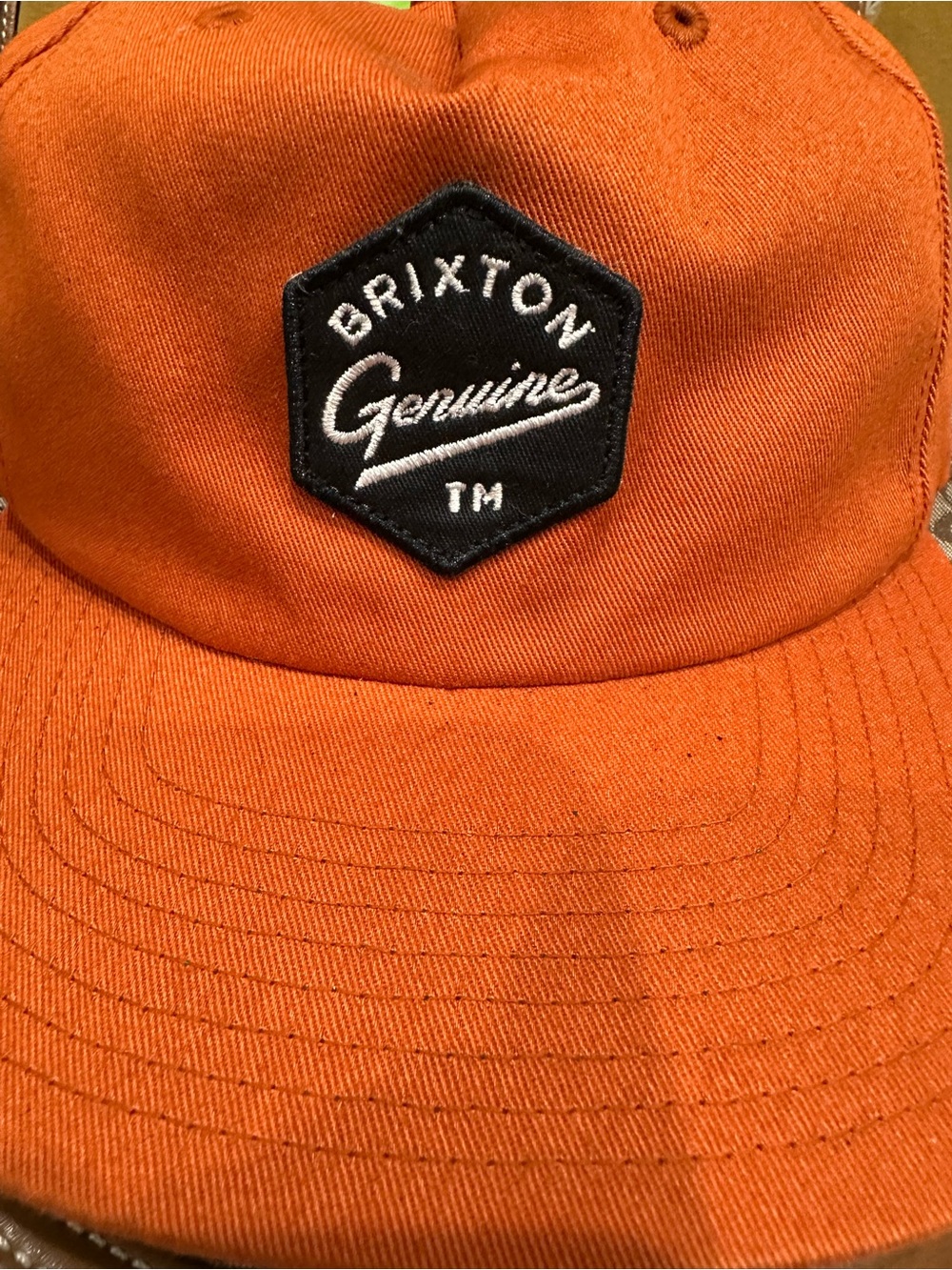 Brixton Genuine Orange Patch Baseball Cap